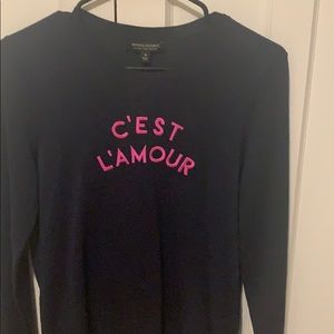 NWT C’Est L’AMOUR-Banana Rep sweater-Sm